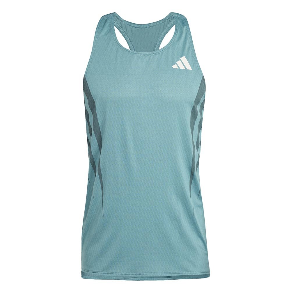 adidas Adizero Archive Running Singlet M Turquoise