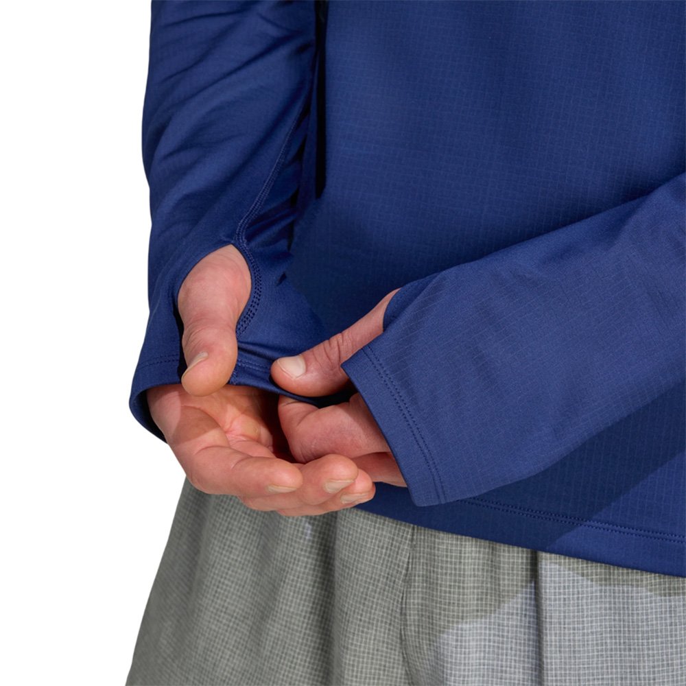 Bluza adidas Own The Run Winterized Hooded Half-Zip M Granatowa