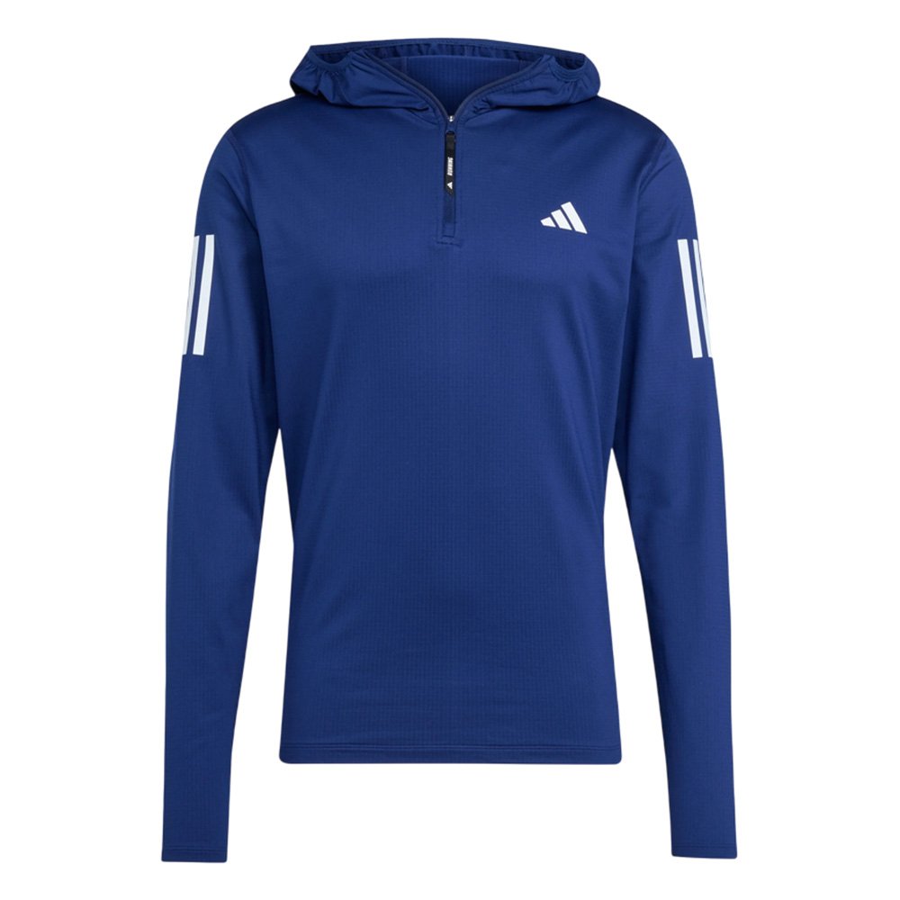 Bluza adidas Own The Run Winterized Hooded Half-Zip M Granatowa