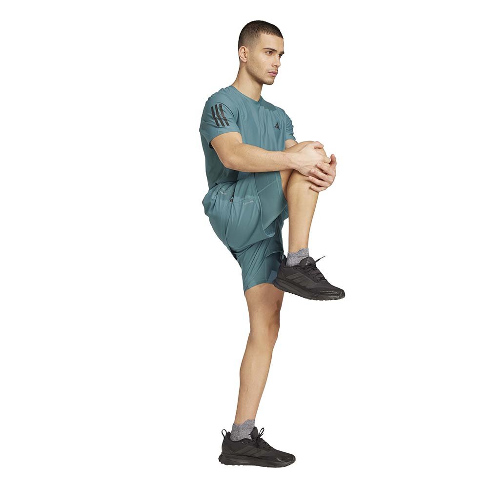 Pantaloni scurți adidas Own The Run Climacool 2 în 1 turcoaz M