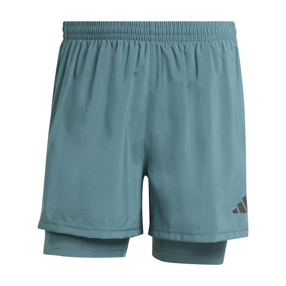 Pantaloni scurți adidas Own The Run Climacool 2 în 1 turcoaz M