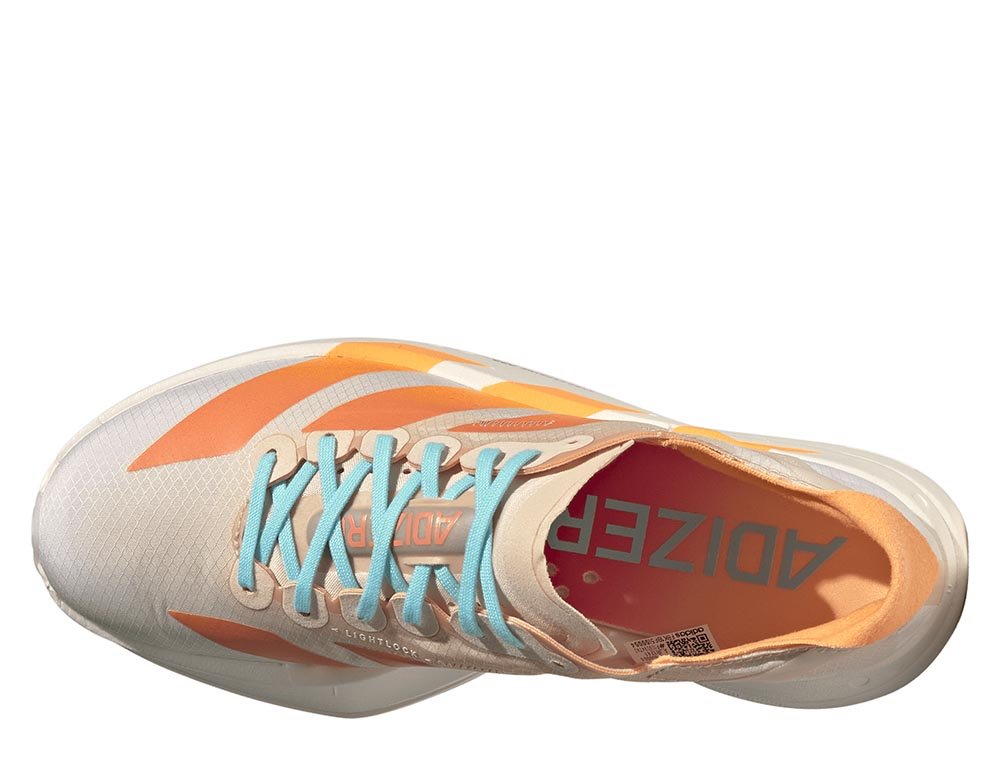 Pantofi sport Adidas Adizero Adios Pro 4 pentru femei, portocalii și albe