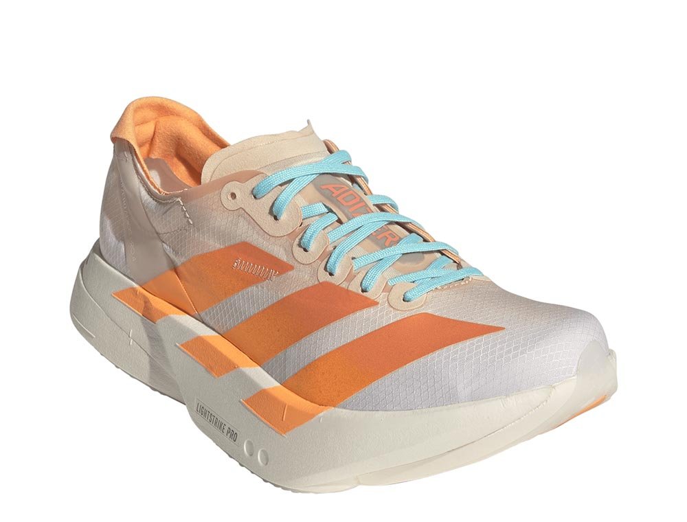 Pantofi sport Adidas Adizero Adios Pro 4 pentru femei, portocalii și albe
