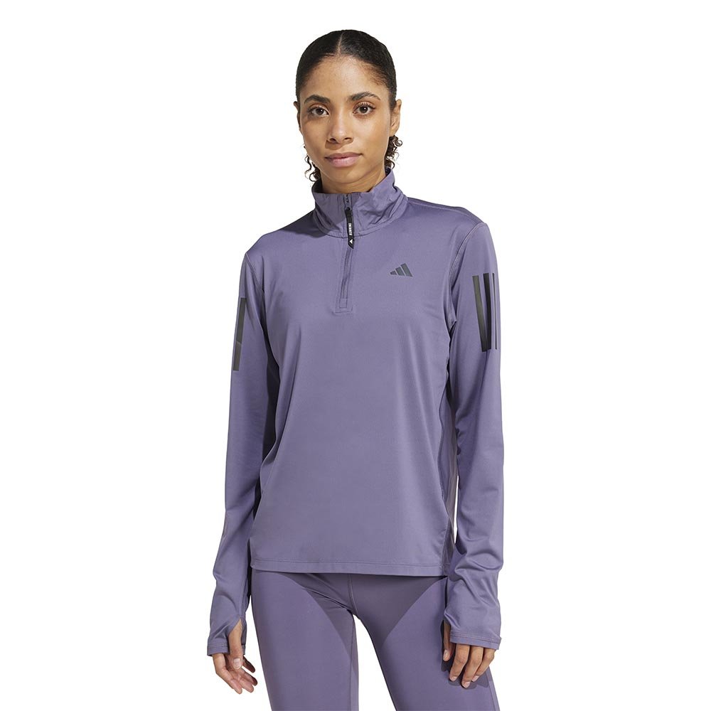 adidas Own The Run Half Zip Sweatshirt W Purple