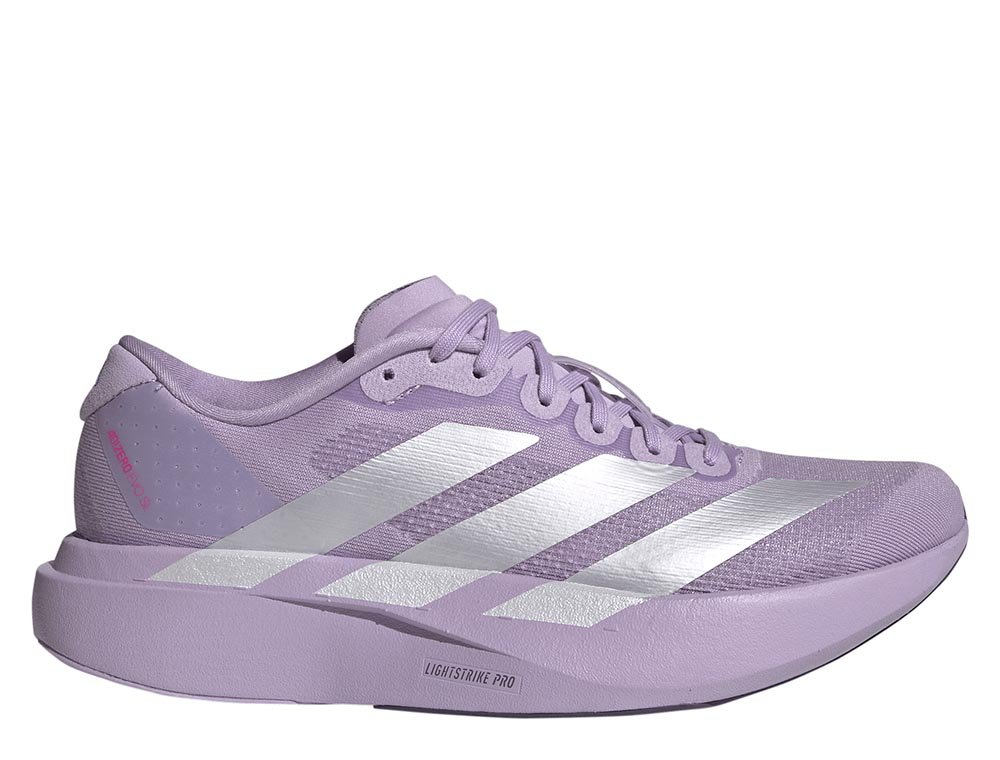 Adidas Adizero Evo SL shoes in Purple and Silver