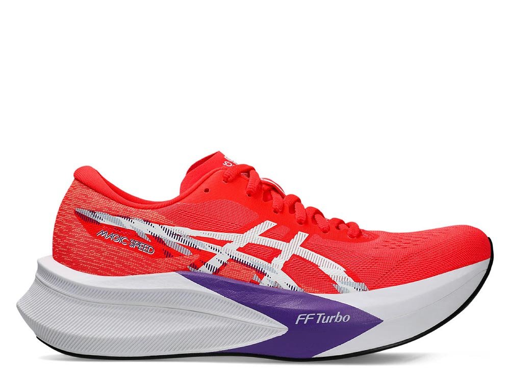 Pantofi sport Asics Magic Speed 4 W Roșii/Albi