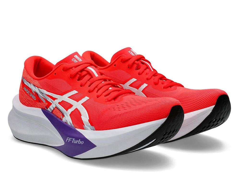 Pantofi sport Asics Magic Speed 4 W Roșii/Albi