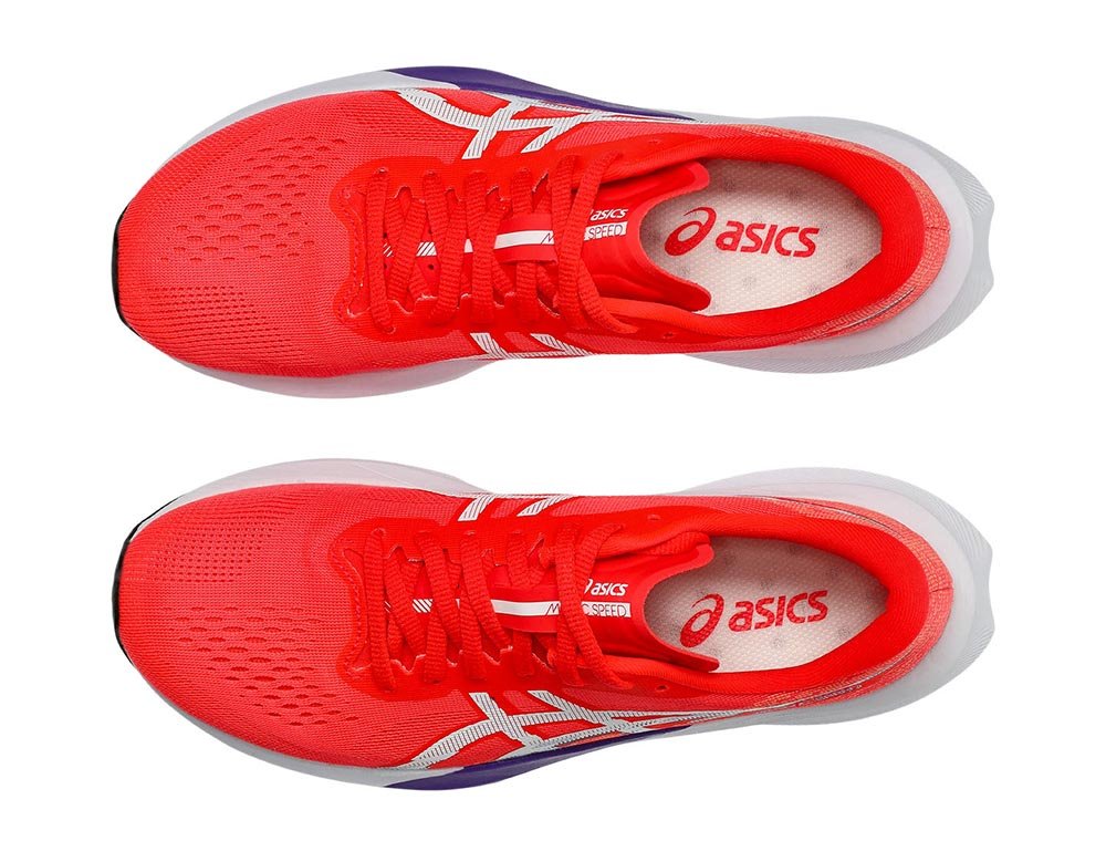 Pantofi sport Asics Magic Speed 4 W Roșii/Albi