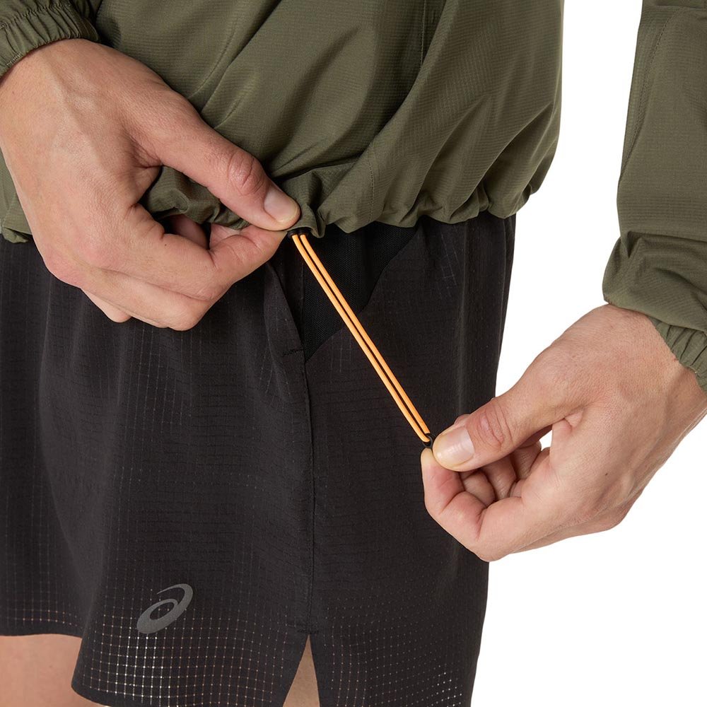 Geacă impermeabilă Asics Fujitrail Elite M Olive