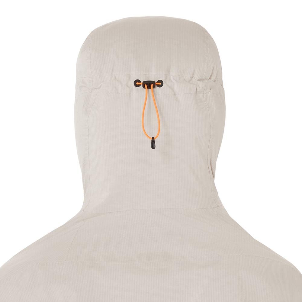 Geacă impermeabilă Asics FujiTrail gri taupe, femei, crem