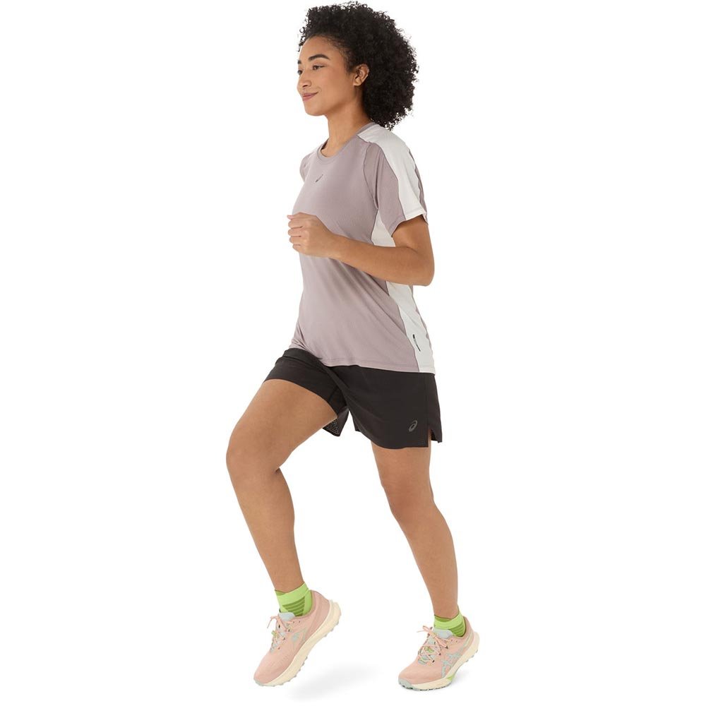 Asics Fujitrail Elite SS Top Femei Gri