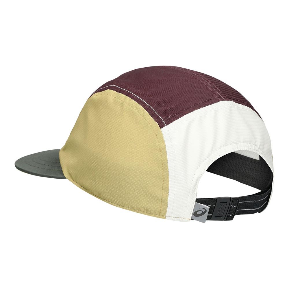Czapka Asics 5 Panel Cap U Beżowo-Śliwkowa