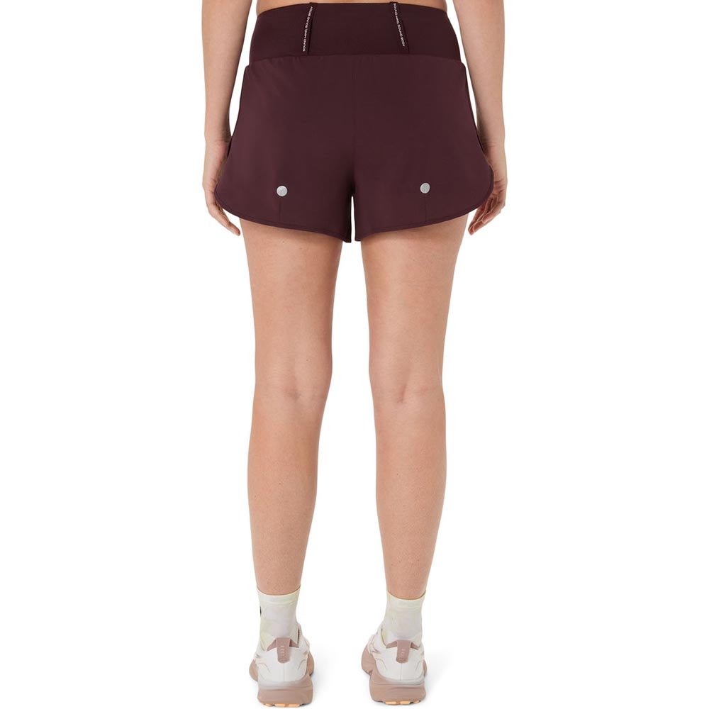Pantaloni scurți Asics Road 3.5 In pentru femei, violet închis
