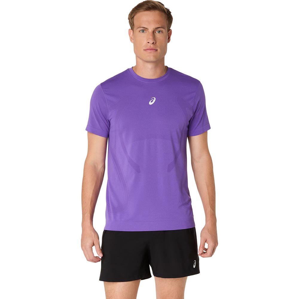 Koszulka Asics Road Seamless SS Top M Fioletowa