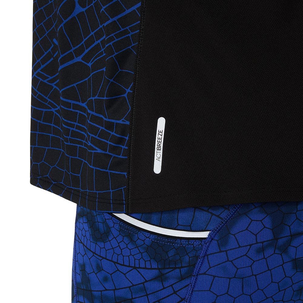 Tricou Asics Road Lite-Show pentru femei, negru și cobalt