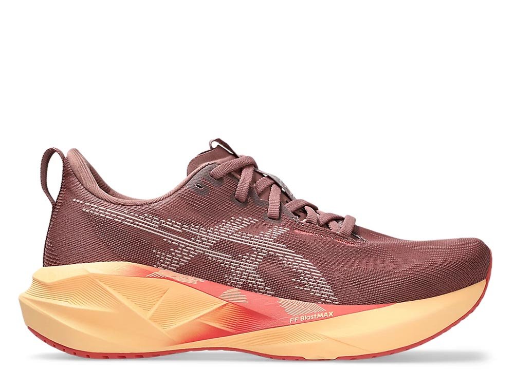 Buty Asics Novablast 5 W Bordowo-Pomarańczowe