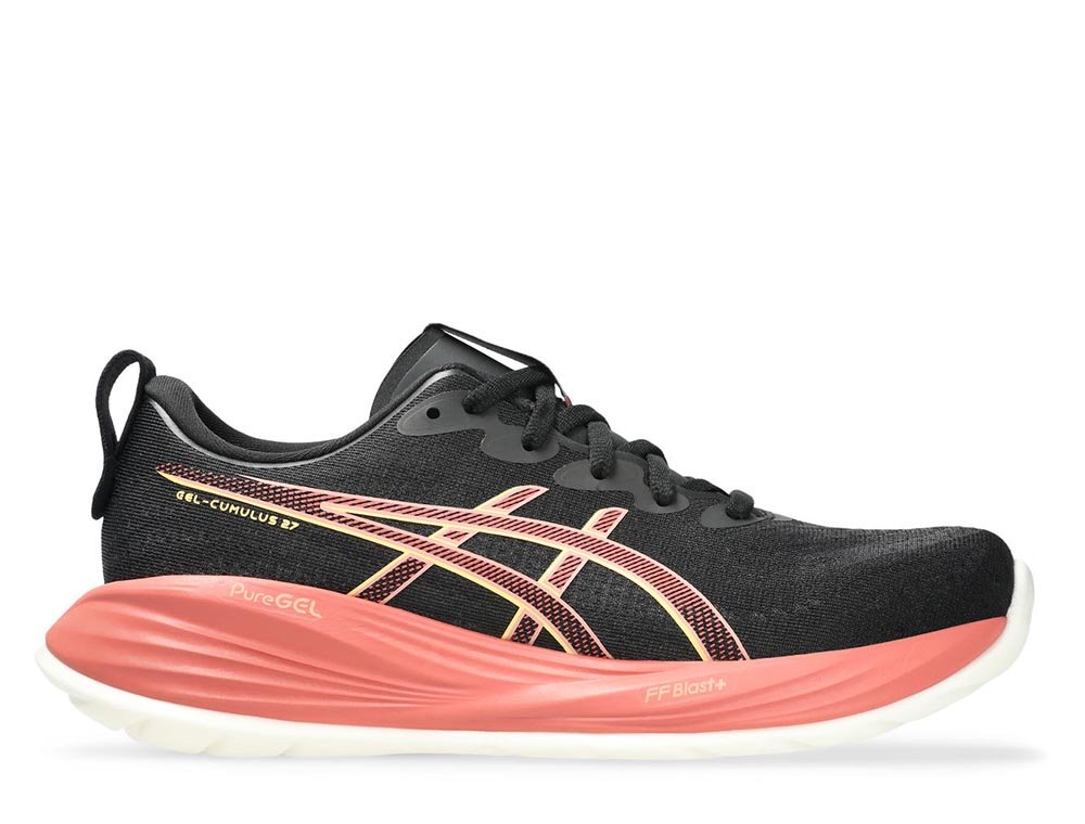 Asics Gel-Cumulus 27 W Black and Coral Shoes