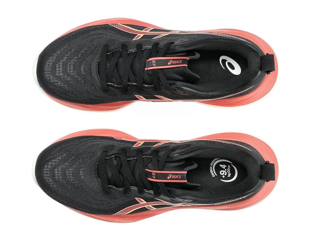 Asics Gel-Cumulus 27 W Black and Coral Shoes