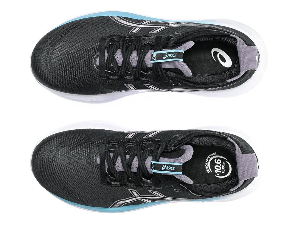 Asics Gel-Nimbus 27 W Black and Blue Shoes