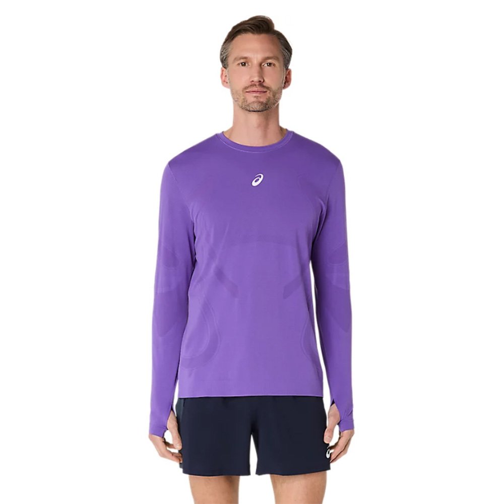 Road Seamless LS Top M Purple