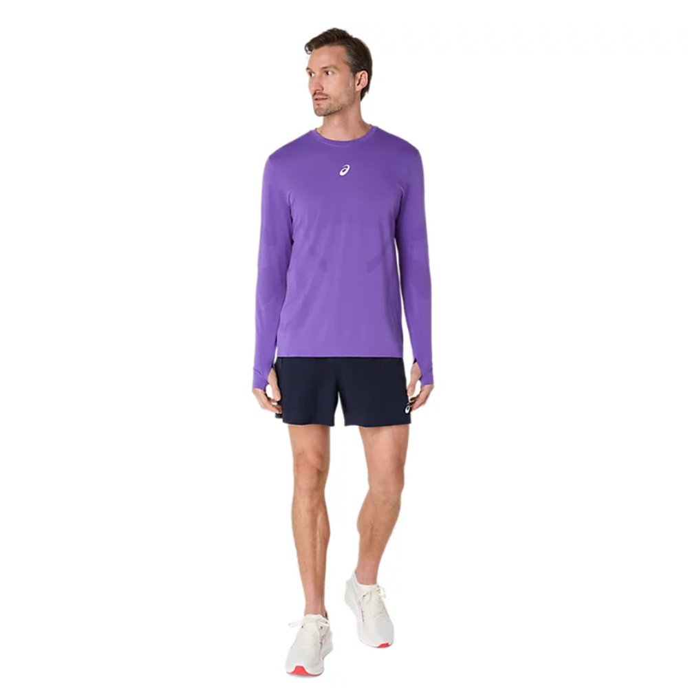 Road Seamless LS Top M Purple