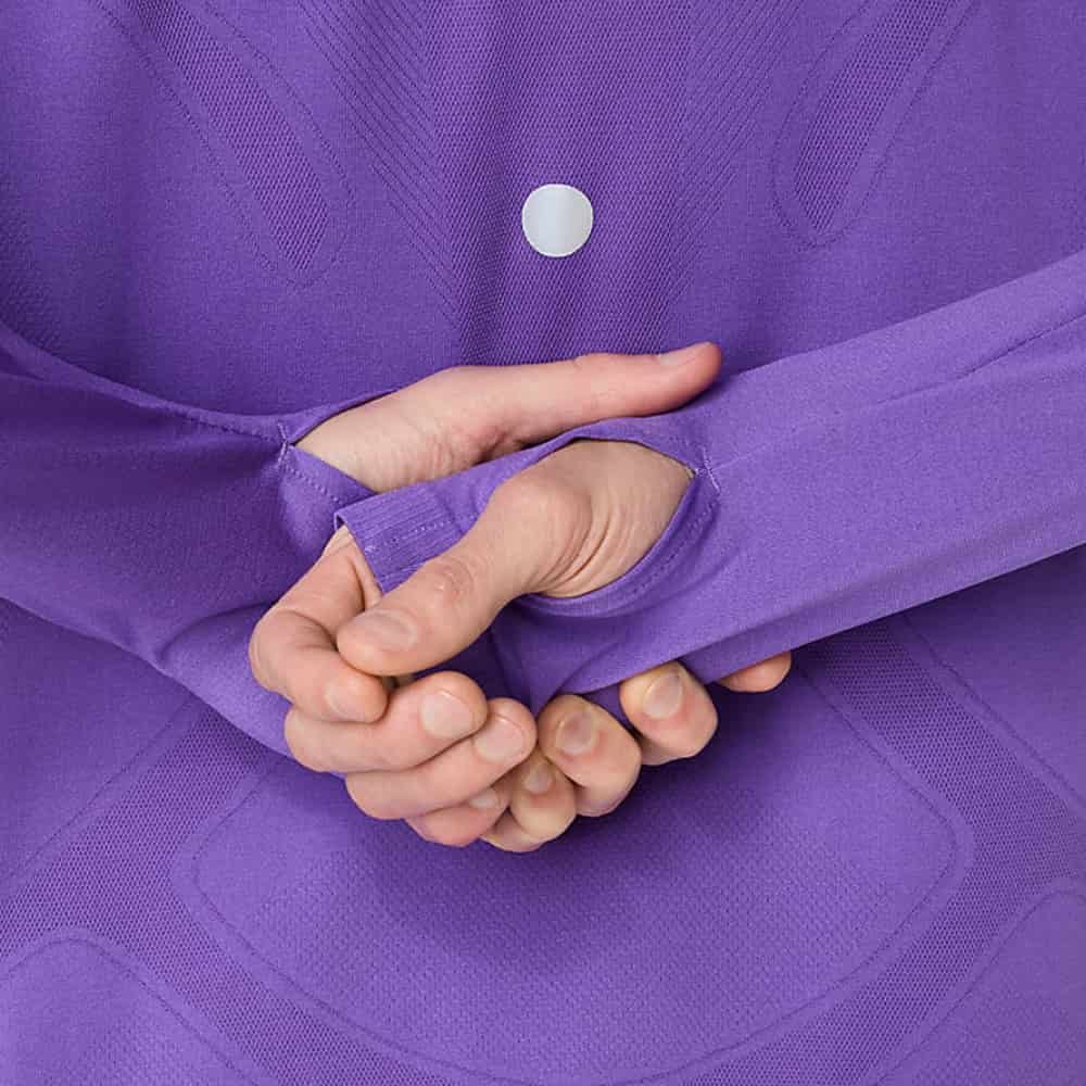 Road Seamless LS Top M Purple