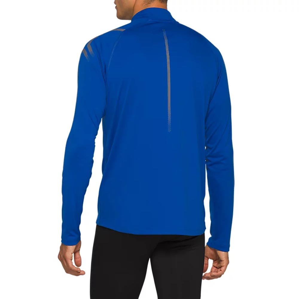 Asics Icon LS 1/2 Zip Top M Blue