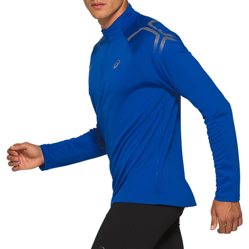 Asics Icon LS 1/2 Zip Top M Blue