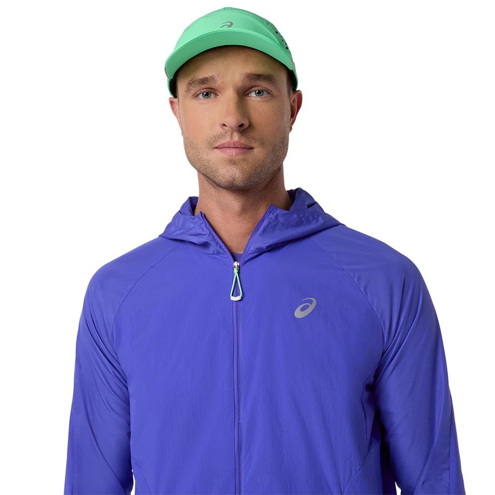 Asics Road Packable Jacket M Purple-Navy