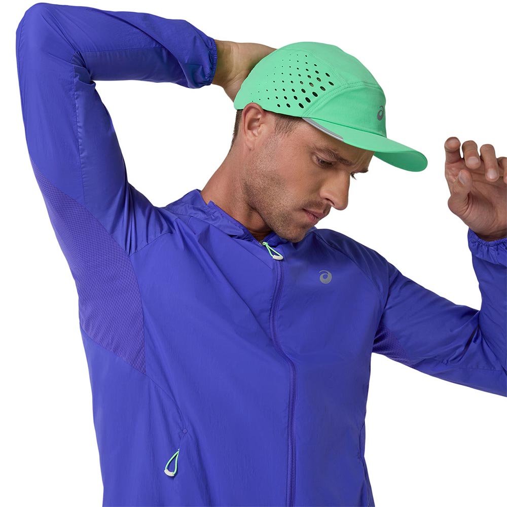 Asics Road Packable Jacket M Purple-Navy