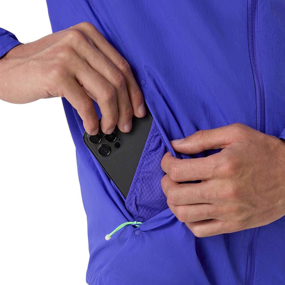 Asics Road Packable Jacket M Purple-Navy