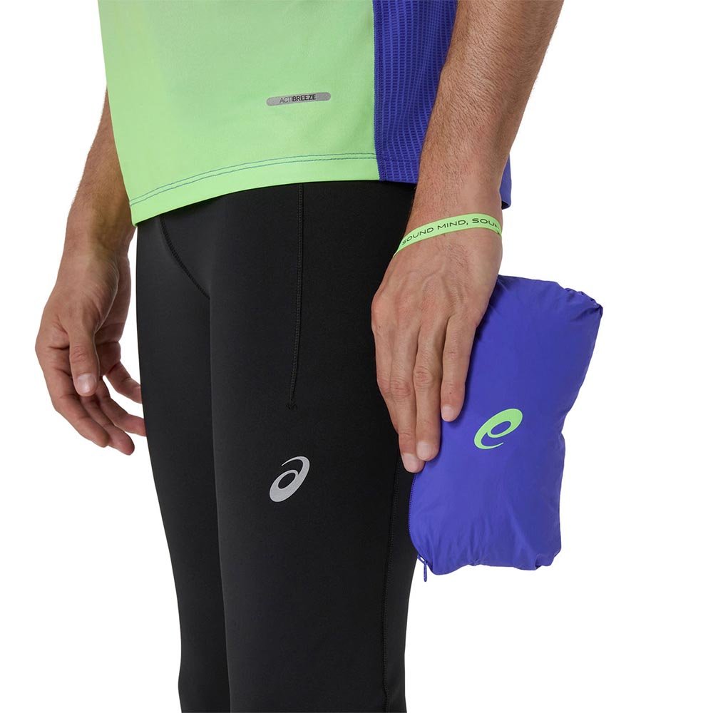 Asics Road Packable Jacket M Purple-Navy