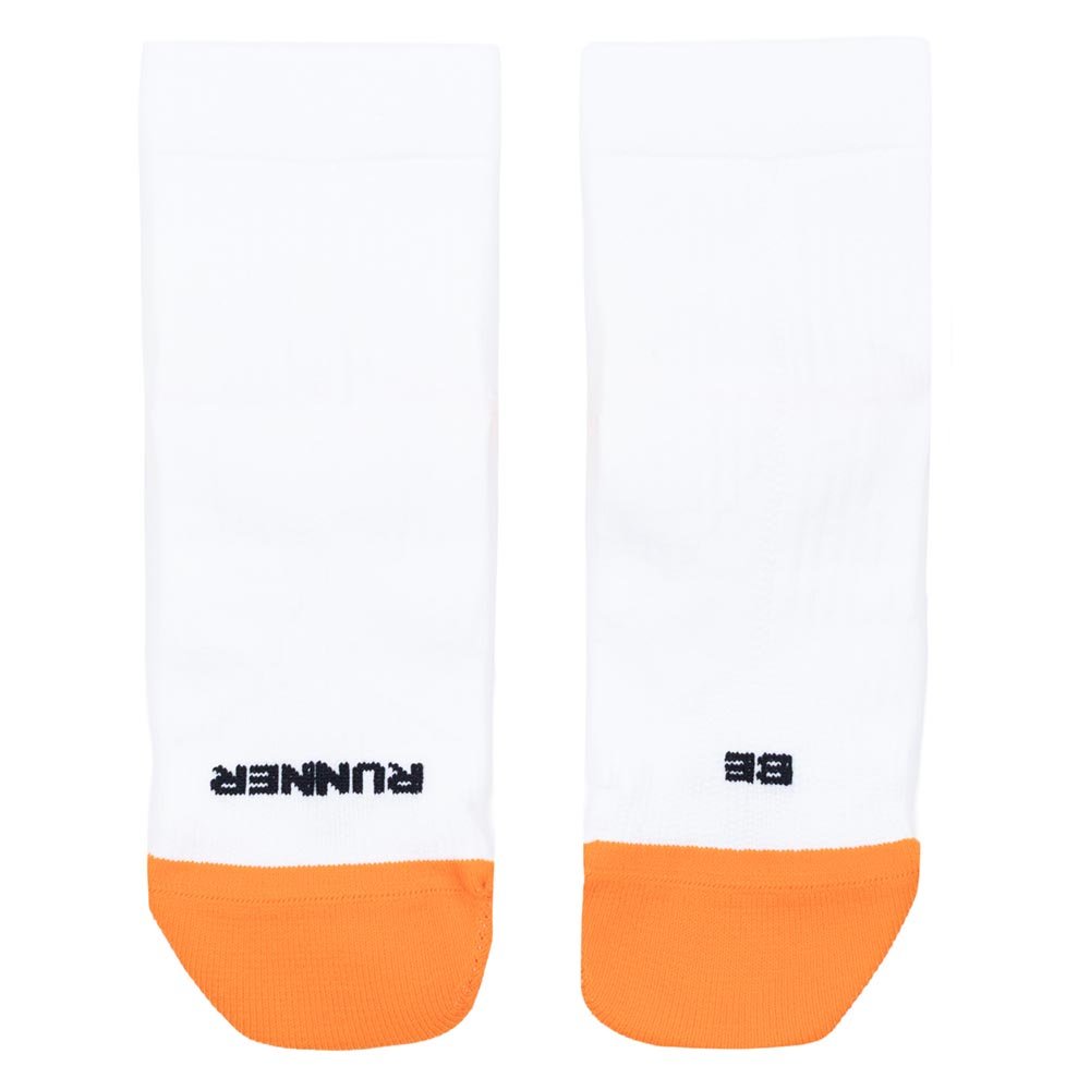BeRunner Everyday Runner U Socks White and Orange