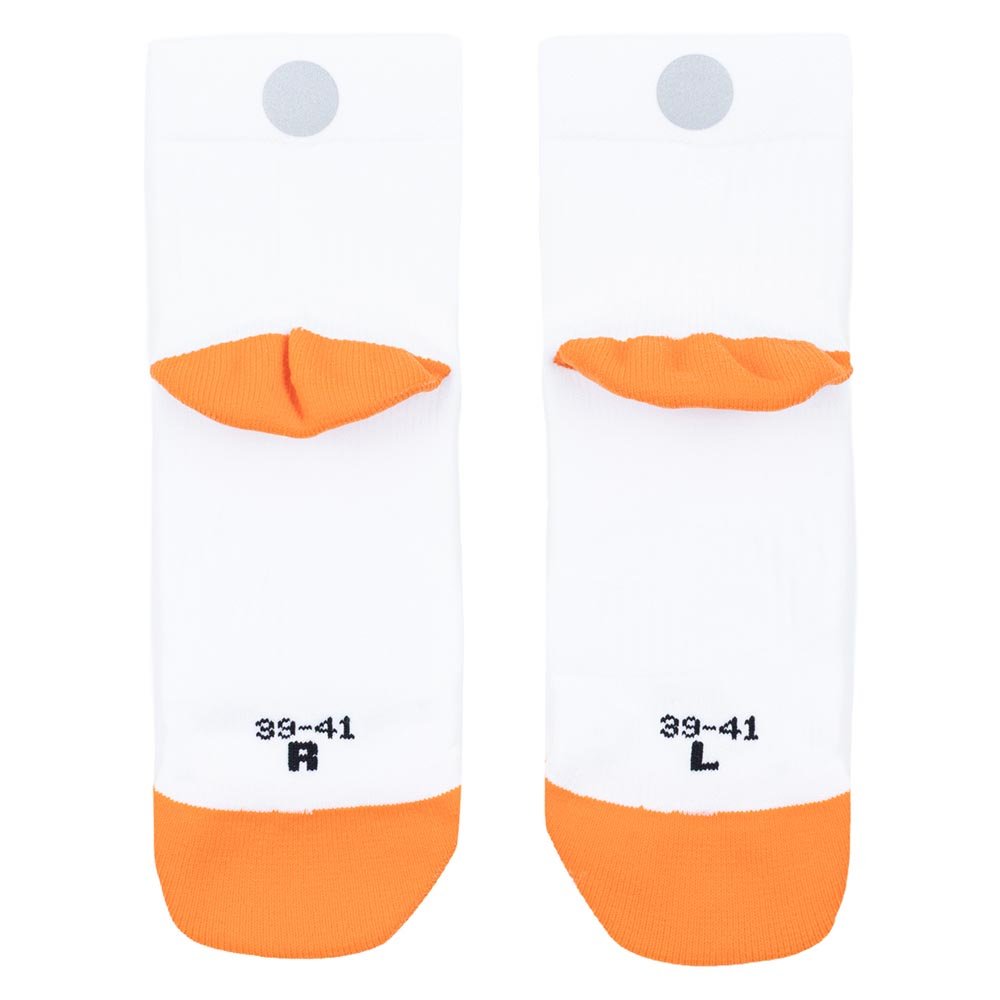 BeRunner Everyday Runner U Socks White and Orange
