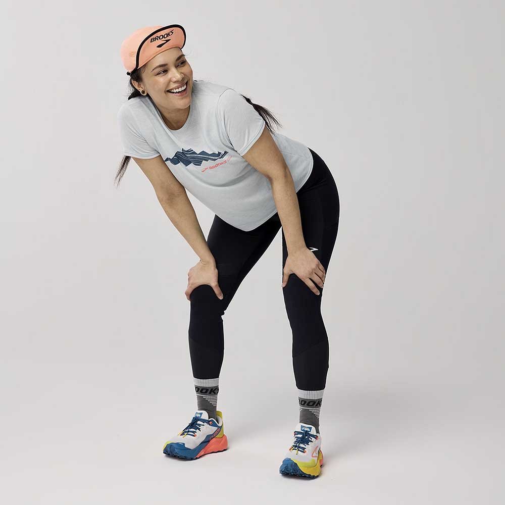 Koszulka Brooks Distance Short Sleeve 3.0 W Błękitna