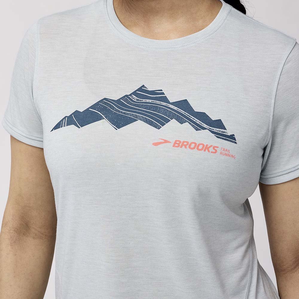 Koszulka Brooks Distance Short Sleeve 3.0 W Błękitna