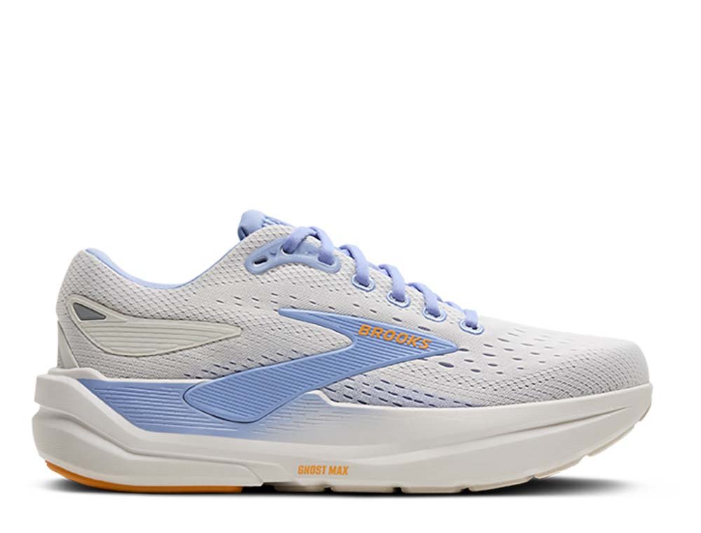 Pantofi sport Brooks Ghost Max 3 pentru femei, albi și violet