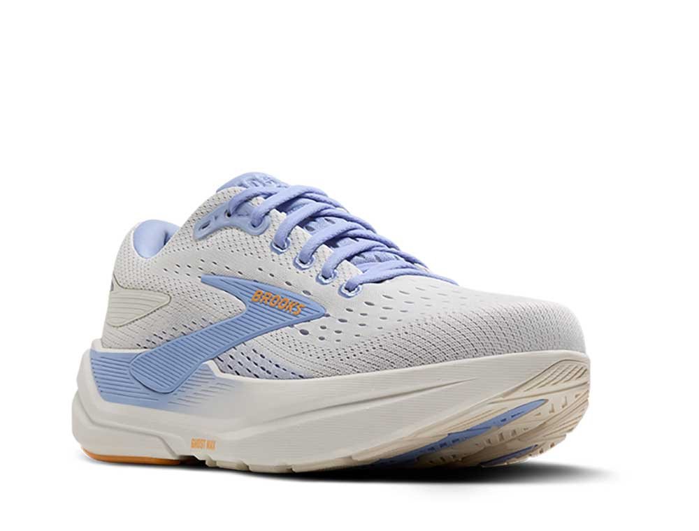 Pantofi sport Brooks Ghost Max 3 pentru femei, albi și violet