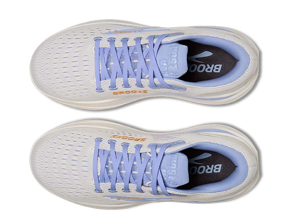 Pantofi sport Brooks Ghost Max 3 pentru femei, albi și violet