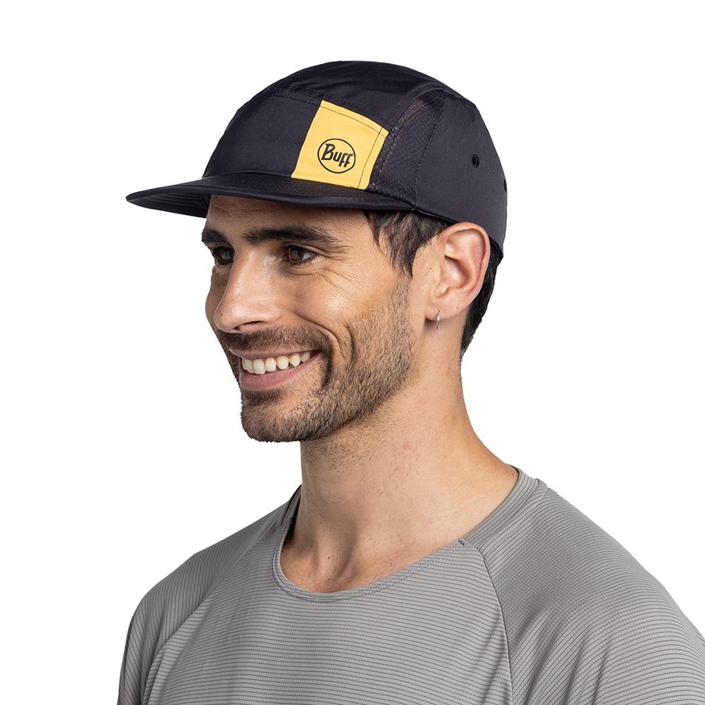 Buff 5 Panel Go Cap Logo Negru L/XL U Negru/Galben