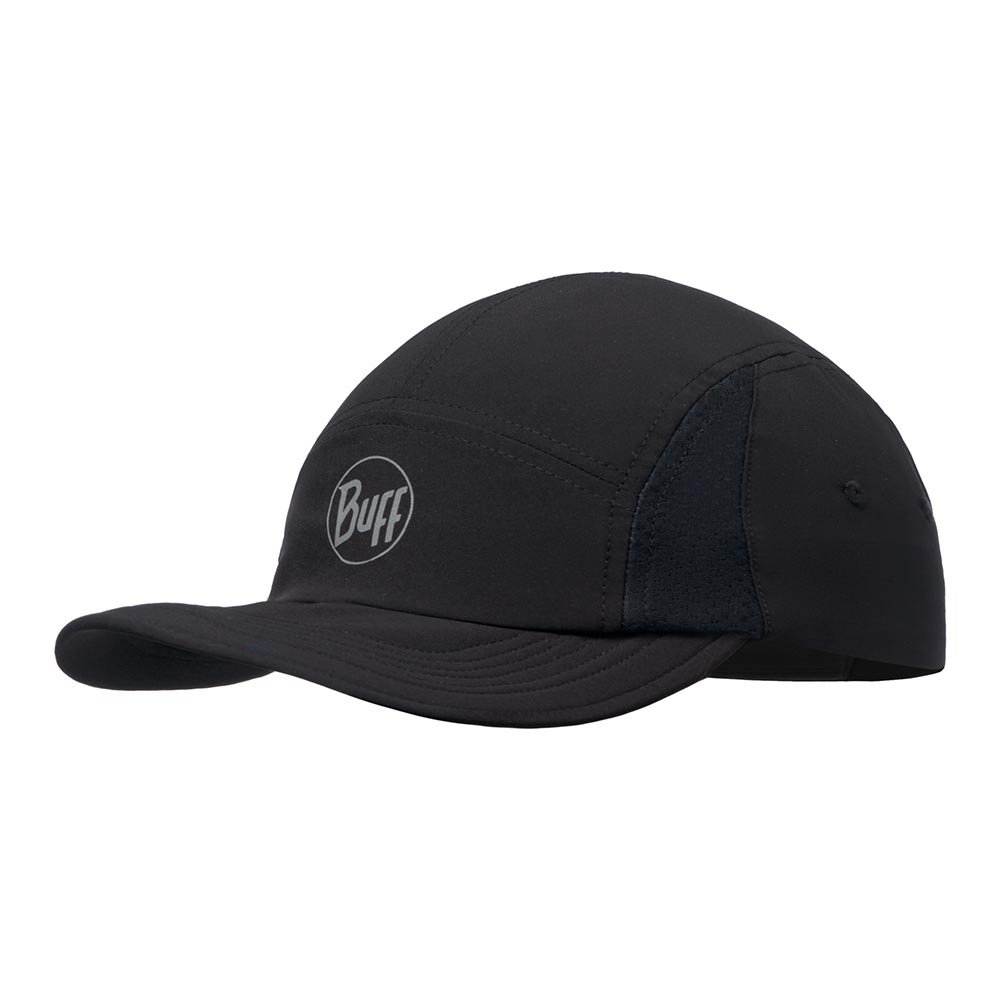 Buff 5 Panel Go Cap Solid Black S/MU Black