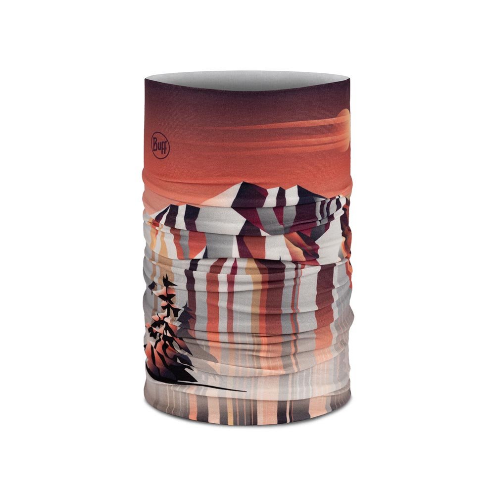 Bandană Buff Original Ecostretch Gem Ruby U Burgundy și Alb