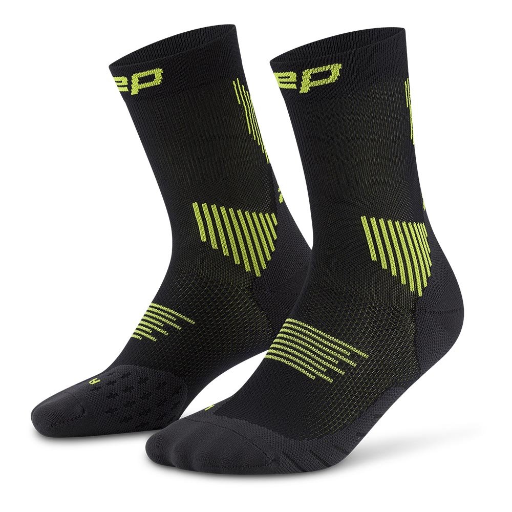 Cep Run Socks Mid Cut 5.0 M Black and Green