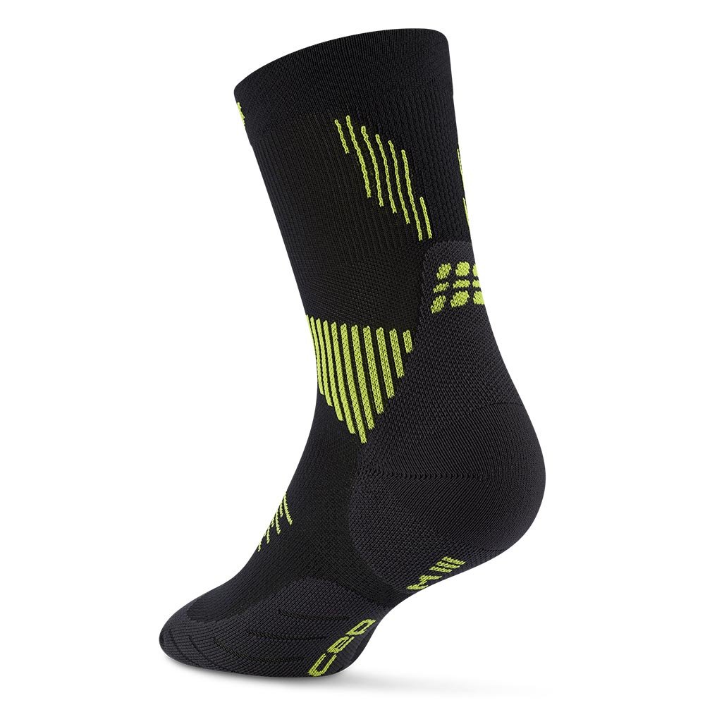 Cep Run Socks Mid Cut 5.0 M Black and Green