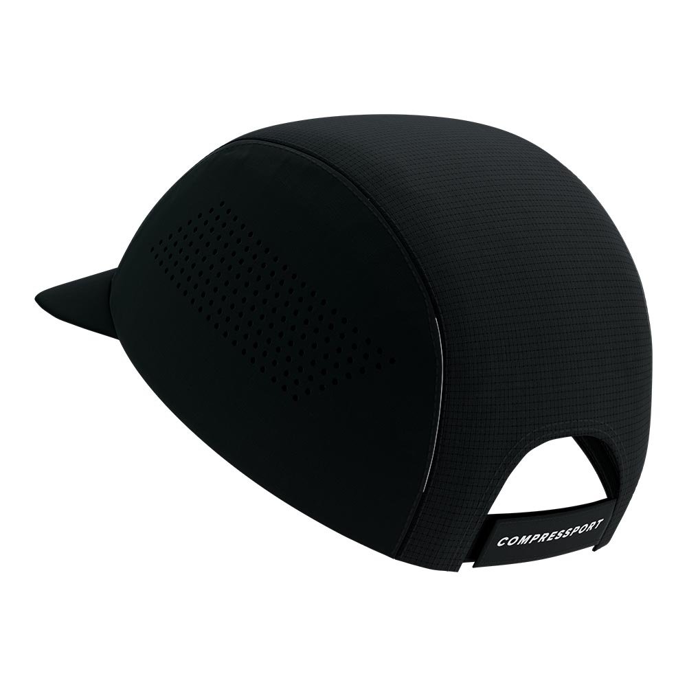 Compressport Pro Racing Cap Black U Black and White