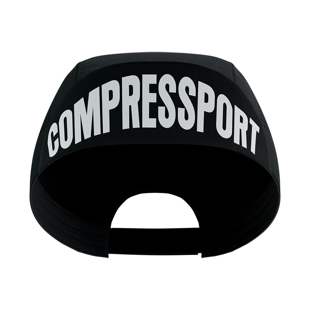 Compressport Pro Racing Cap Black U Black and White