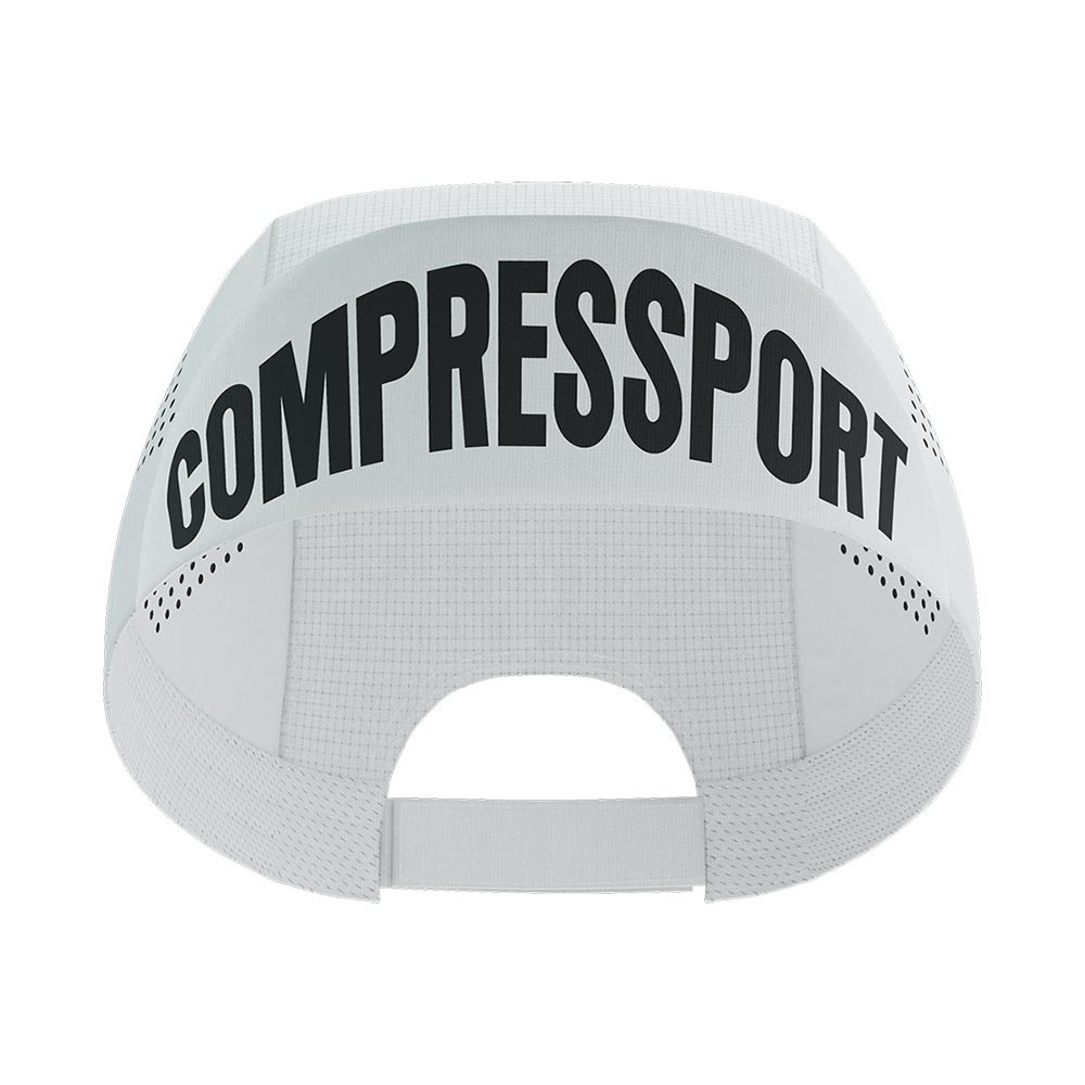Șapcă Compressport Pro Racing Alb U Alb și Negru