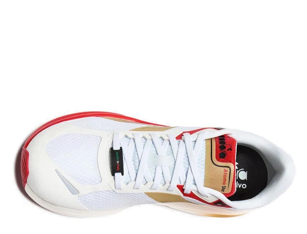 Diadora Atomo Star U Shoes White and Red