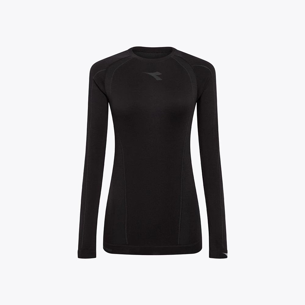 Tricou cu mânecă lungă Diadora ACT W Negru