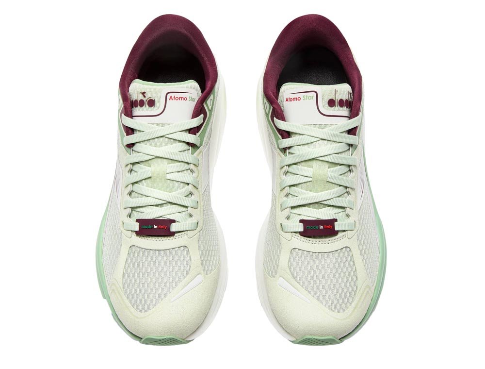 Diadora Atomo Star "Almost Aqua" U Shoes White and Mint